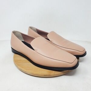Everlane The 90s Loafer‎ Womens 10.5 Square Toe Nude Leather Slip On Shoes Italy